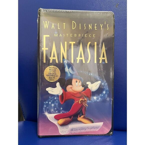 NEW SEALED Walt Disney's Fantasia Final VHS Release 1991 Black Clamshell